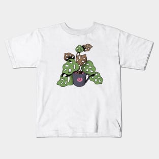 Potted Monstera Adasonii Plant Kids T-Shirt